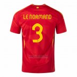 Camisola Espanha Jogador Le Normand 1º 2024