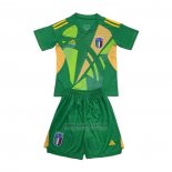 Camisola Italia Goleiro Crianca 2024-2025 Verde