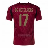 Camisola Belgica Jogador de Ketelaere 1º 2024