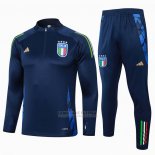 Sueter de Treinamento Italia 2024-2025 Azul